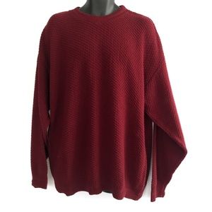 Serious Affairs Burgundy Knit Sweater